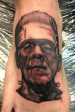 Black and Grey Frankenstein's monster portrait